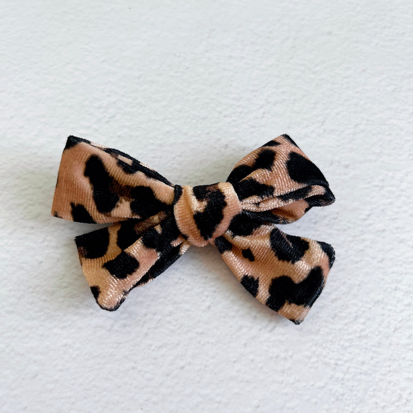 Lace + Leopard Bow Clip Set